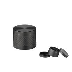 Super Heroes Grinder Metal Black 3 Parts 38mm